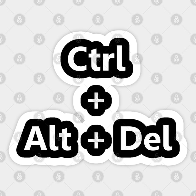 special CTRL+ALT+DEL Sticker by imdesign